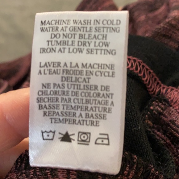 Burnside Maroon & Black Long Sleeve Shirt - Picture 8 of 8